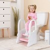 Whizmax Toddler 2 Step Stool for Bathroom Sink, Non-Slip Kitchen Counter Stool, Potty Training Toilet Stool with Armrests - 4 of 4