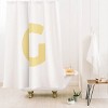 Deny Designs April Lane Art Block Monogram Shower Curtain - 2 of 3