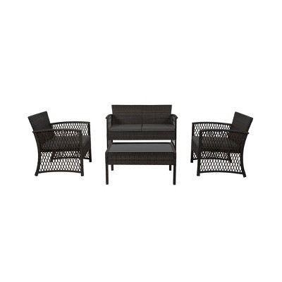 WestinTrends  4-Piece Outdoor Patio Conversation Set