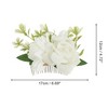 Unique Bargains Women's Fashion Simulated Flowers Side Comb 1 Pc - 2 of 4