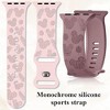 HTUTWOO Cartoon Engraved Apple Watch Band, Cute Soft Sport Silicone Strap 38/40/41/42/44/45/49mm for iWatch Series 10 9 8 7 6 5 4 3 2 1 SE Ultra - 4 of 4