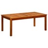vidaXL Coffee Table Natural Wood Solid Acacia Wood - 17.7" x 17.7" x 14.2" - 2 of 4