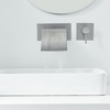 BWE Single Handle Wall Mount Spout Waterfall Bathroom Faucet in Brushed Nickel - 2 of 4
