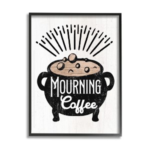 Stupell Industries Mourning Coffee Cauldron, 16'' x 20'', Black - 1 of 4