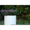 Rosemead Home & Garden, Inc. 16" Wide Kante Lightweight Modern Concrete Outdoor Planter Pot Pure White - 2 of 4