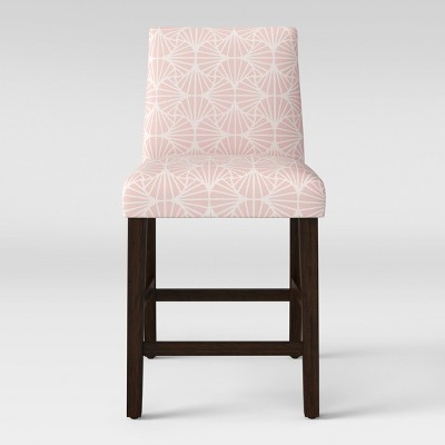 26" Counter Height Barstool Scallop Pink - Project 62™