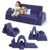 11Pcs Kids Play Couch, Modular Toddler Sofa Set for Creativity, Fort Building & Playroom or Bedroom Furniture - 2 of 4
