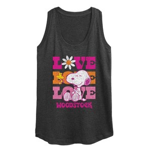 Women's - Peanuts - Love Woodstock Graphic Racerback Tank - 1 of 4