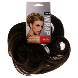 Style-a-do And Mini-do Duo Pack - R10 Chestnut by Hairdo for Women - 2 Pc Hair Wrap - 1 of 2