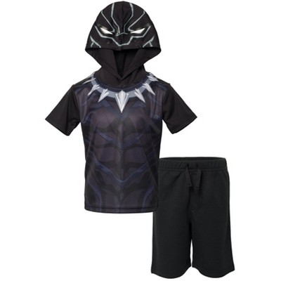 Marvel Avengers Spider-Man Captain America Hulk Thor Venom Athletic T-Shirt and Mesh Shorts Outfit Set Toddler to Big Kid 