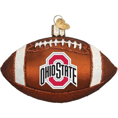 Old World Christmas Blown Glass Ornament for Christmas Tree, Ohio State Football