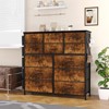 12-Drawer Fabric Dresser w/Side Pockets - 38.9" Tiger Stripes, Space-Saving 11.8" Depth for Bedroom, Playroom - 4 of 4