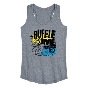 Women's - Disney - Ruffle Some Feathers Graphic Racerback Tank - 1 of 4