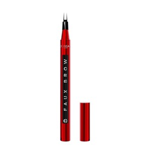 L'Oreal Paris Faux Brow Eyebrow Tint Double Brush Brow Pen - Soft Black - 0.03 fl oz - 1 of 4