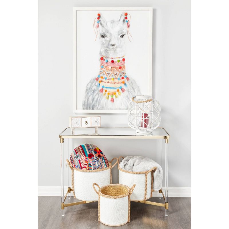 Modern Acrylic Console Table Gold - Olivia &#38; May, 3 of 7