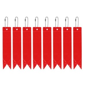 Unique Bargains Personal Reflectors Gear Safety Cycling Running Keychain 5.9 x 1.2 Inch 8 Pcs - 1 of 3