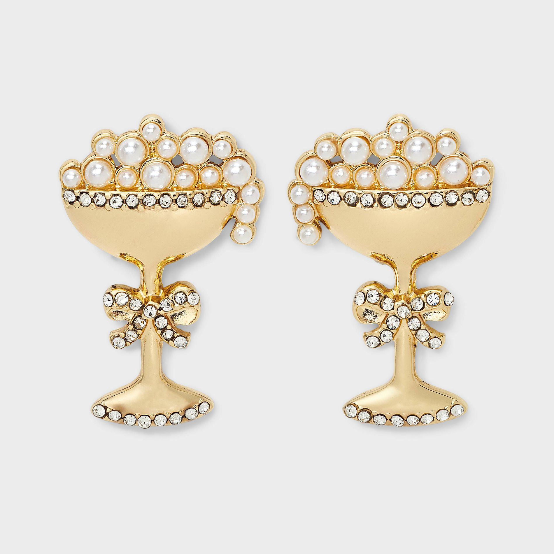 SUGARFIX by BaubleBar Let's Toast Earrings - Gold