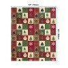 Christmas Flannel Blanket Throw, Red Green Checkered Tree Snow Ornaments Soft Fuzzy Plush Cozy Fleece Blankets - 3 of 4