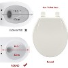 Toilet Seat Round,/Elongated Toilet Lid Soft-Slow Close, Heavy Duty Toilet Seat, Easy to Install, Universal Fit - 4 of 4
