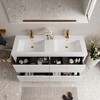 Whisen Freestanding Bathroom Vanity with Stone Resin Sink, U-Shaped Interior, 2 Soft-Close Drawers, Pre-Assembled Cabinet - 3 of 4