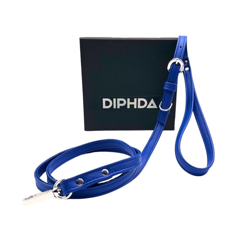 DIPHDA™ Luxury Pet Leash – Durable Comfortable Eco-friendly Vegan Cactus Leather Adjustable Dog Leash, 1 of 4
