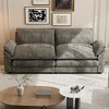 LACOO 84 in.Pillow-Styled Velvet Loveseat - 2 of 4