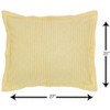 Set of 2 Twin Jullian Collection 100% Cotton Tufted Unique Luxurious Bold Stripes Design Bedspread Set Yellow - Better Trends - 3 of 4