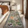 Nasitip Traditional Jungle Animals Pattern Area Rug Non-Slip Washable for Living Room，Bedroom，Entryway - 3 of 4