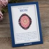 Anna-Kaci Rose Pink Flower Cameo Brooch Pin Crystal Rhinestones with Family Member Gift Message Card & Envelope Jewelry Gifts - 3 of 4