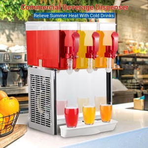 7.9 Gal/30L Beverage Dispenser, 10LX3 Tank Juice Dispenser Cold Drink Dispensers, Fruit Juice Beverage Machine with Thermostat Controller - 1 of 4