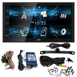 JVC KW-M150BT Digital Media Receiver featuring 6.8" WVGA Capacitive Monitor with PAC SWI-RC Steering Wheel Interface and License Plate Back Up Camera - 1 of 4