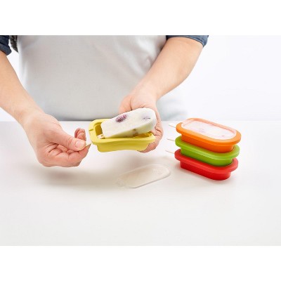 Lekue Stackable Multicolor Silicone Ice Lollipop Molds, Set of 4