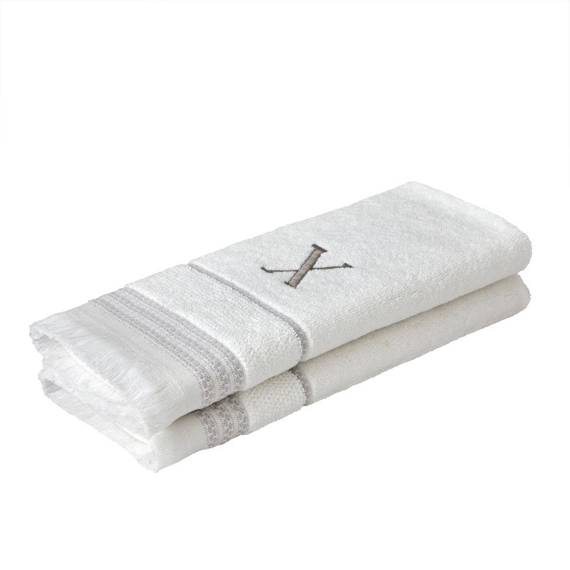 2pc Casual Monogram &#39;X&#39; Hand Towels - SKL Home, 3 of 4