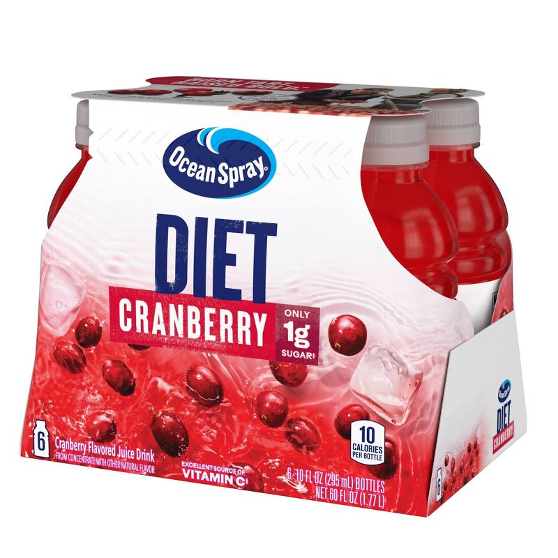Ocean Spray Diet Cranberry Juice Cocktail - 6pk/10 fl oz Bottles, 2 of 7