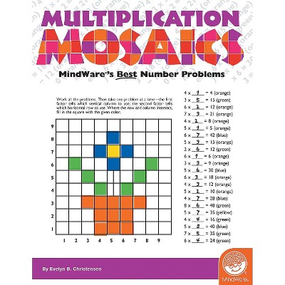 MindWare Multiplication Mosaics - Brainteasers - 30 Puzzles