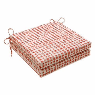 Alauda 2pc Outdoor/Indoor Squared Chair Pad Set - Pillow Perfect