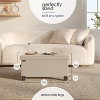 StorageBud Storage Ottoman for Bedroom End of Bed, Faux Leather Storage Bench, Large Storage Ottoman Bench, Entryway Bench with Storage - 4 of 4