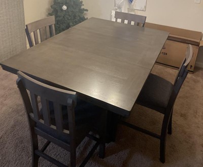 Counter Height Extendable Dining Table Dark Chestnut - Signature Design ...