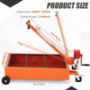 Waste Oil Drain Pan with Pump, 15 Gallon Low Profile Manual Oil Drain Change Pan with 8.2 Ft Hose & Folding Handle, Rolling Oil Drain Cart - 3 of 4
