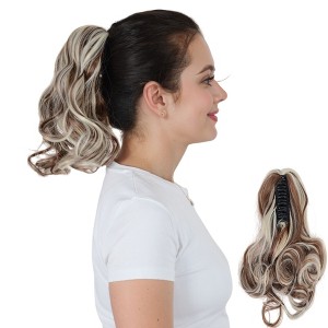Alilang Claw Clip Curly Ponytail Extension 9 Inch Long Curly Wavy Hairpiece  Synthetic Clip-In Ponytail for Women Daily Wear - 1 of 4
