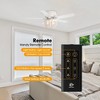 Parrot Uncle 48" Farmhouse White Wood Bread Flush Mount Ceiling Fan with Light and Remote - 2 of 4