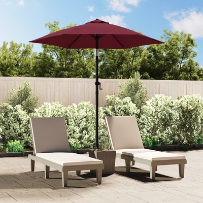 vidaXL Parasol Burgundy 78.7"x83.1" Aluminum
