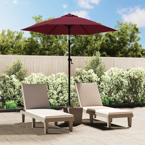 vidaXL Parasol Burgundy 78.7"x83.1" Aluminum - image 1 of 4