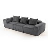 Dolonm 111" Multi person modular compression sofa that can be freely combined，Sectional Boneless sofa，No Assembly Required - 4 of 4