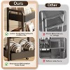 3 Tier Metal Rolling Utility Cart Organizer , Rolling Storage Carts with 2 Lockable Wheels - 4 of 4