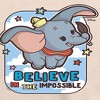 Women's - Disney - Dumbo Lightweight French Terry Wide Neck Long Sleeve Shirt - 2 of 4