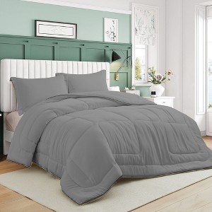 Peace Nest Lightweight  Cool-Touch Satin Comforter Sets with Pillowcases - 1 of 4