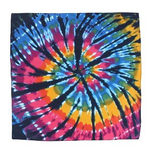 CTM Cotton Dark Storm Tie-Dye Bandana - 1 of 4