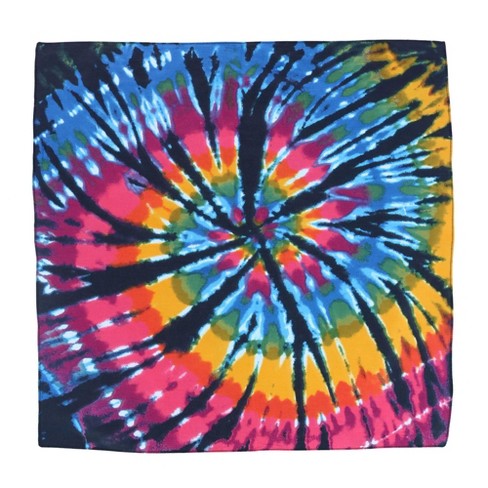 CTM Bandana In Cotone Dark Storm Tie-Dye – Foulard 54x54cm – Accessorio Capelli Unisex E Fazzoletto