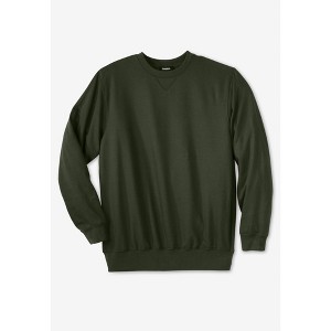 KingSize Tall Ultra-Light Comfort Fleece Crewneck Sweatshirt - 1 of 4